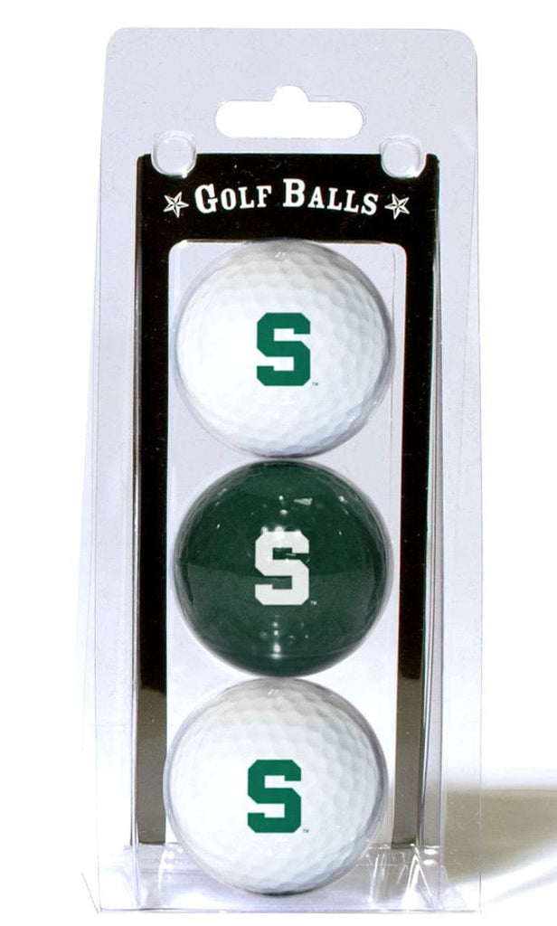 Golf Balls 3 Pack Michigan State Spartans 3 Pack of Golf Balls - Special Order 637556223050