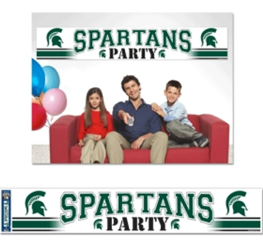 Michigan State Spartans Michigan State Spartans Banner 12x65 Party Style CO 032085501219