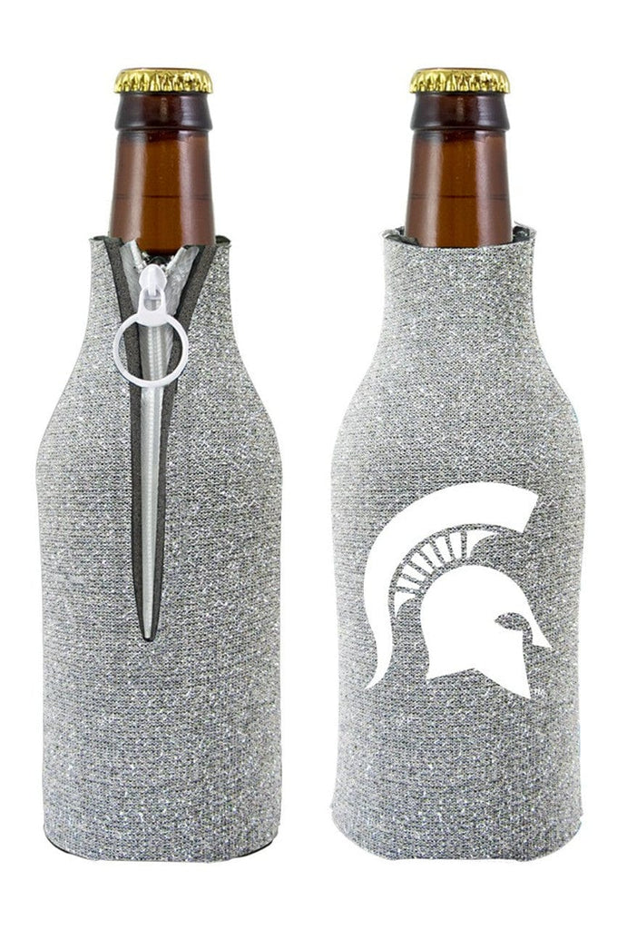 Bottle Holder Suit Glitter Michigan State Spartans Bottle Suit Holder Glitter Silver 086867449183