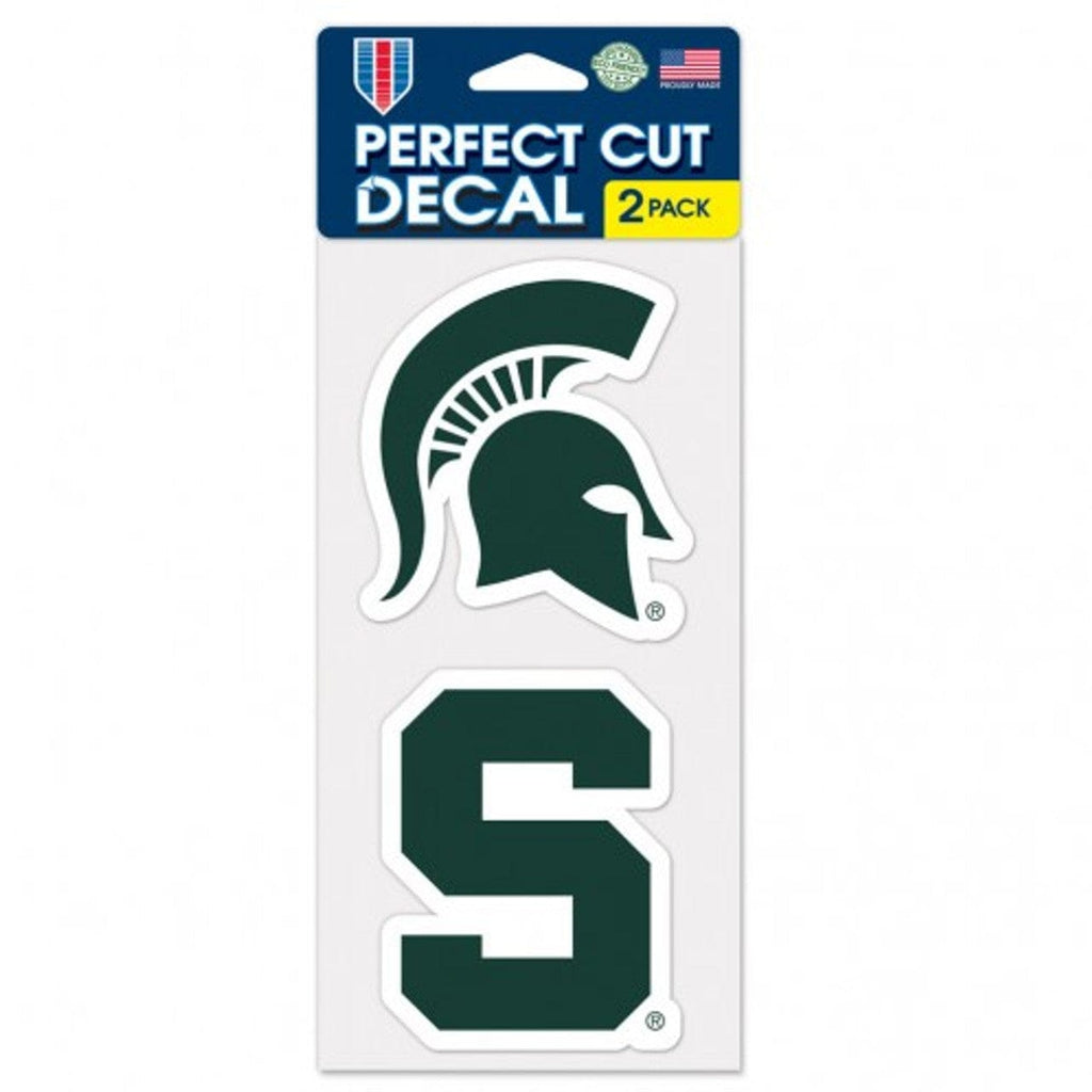 Decal 4x4 Perfect Cut Set of 2 Michigan State Spartans Decal 4x4 Perfect Cut Set of 2 - Special Order 032085410245