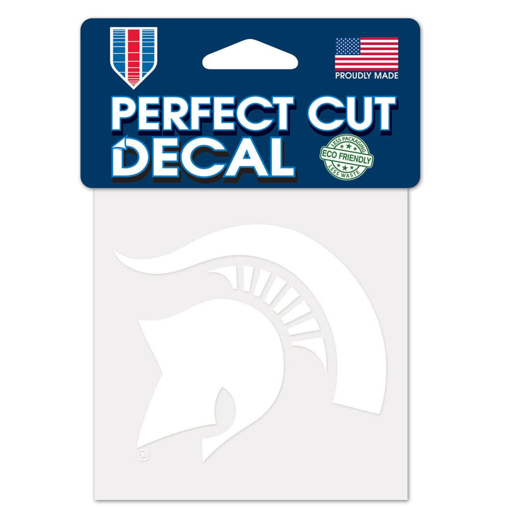 Decal 4x4 Perfect Cut White Michigan State Spartans Decal 4x4 Perfect Cut White 032085057051