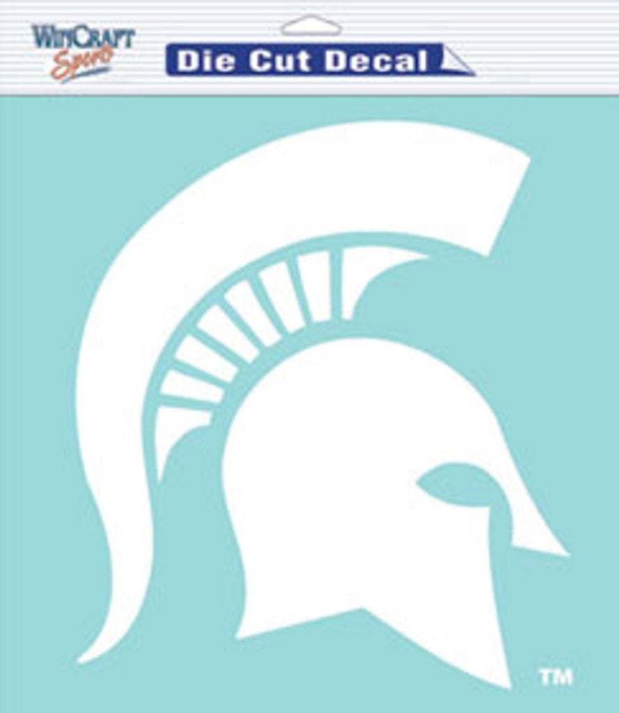 Decal 8x8 Perfect Cut White Michigan State Spartans Decal 8x8 Die Cut White 032085257994