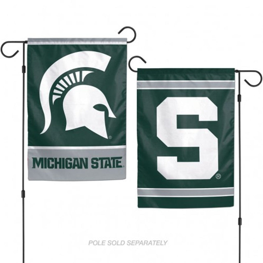 Flags 12x18 Michigan State Spartans Flag 12x18 Garden Style 2 Sided 032085161352