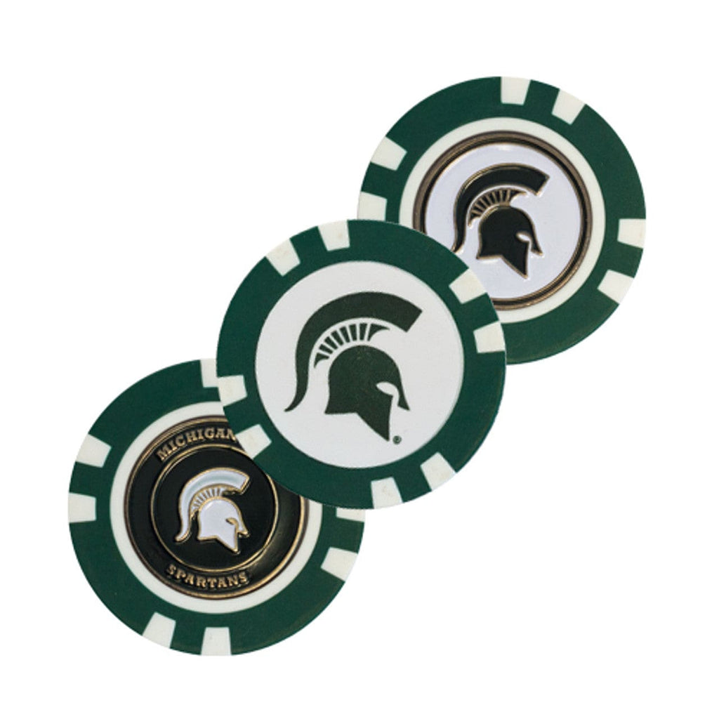 Golf Chip with Marker Michigan State Spartans Golf Chip with Marker - Bulk 637556223180