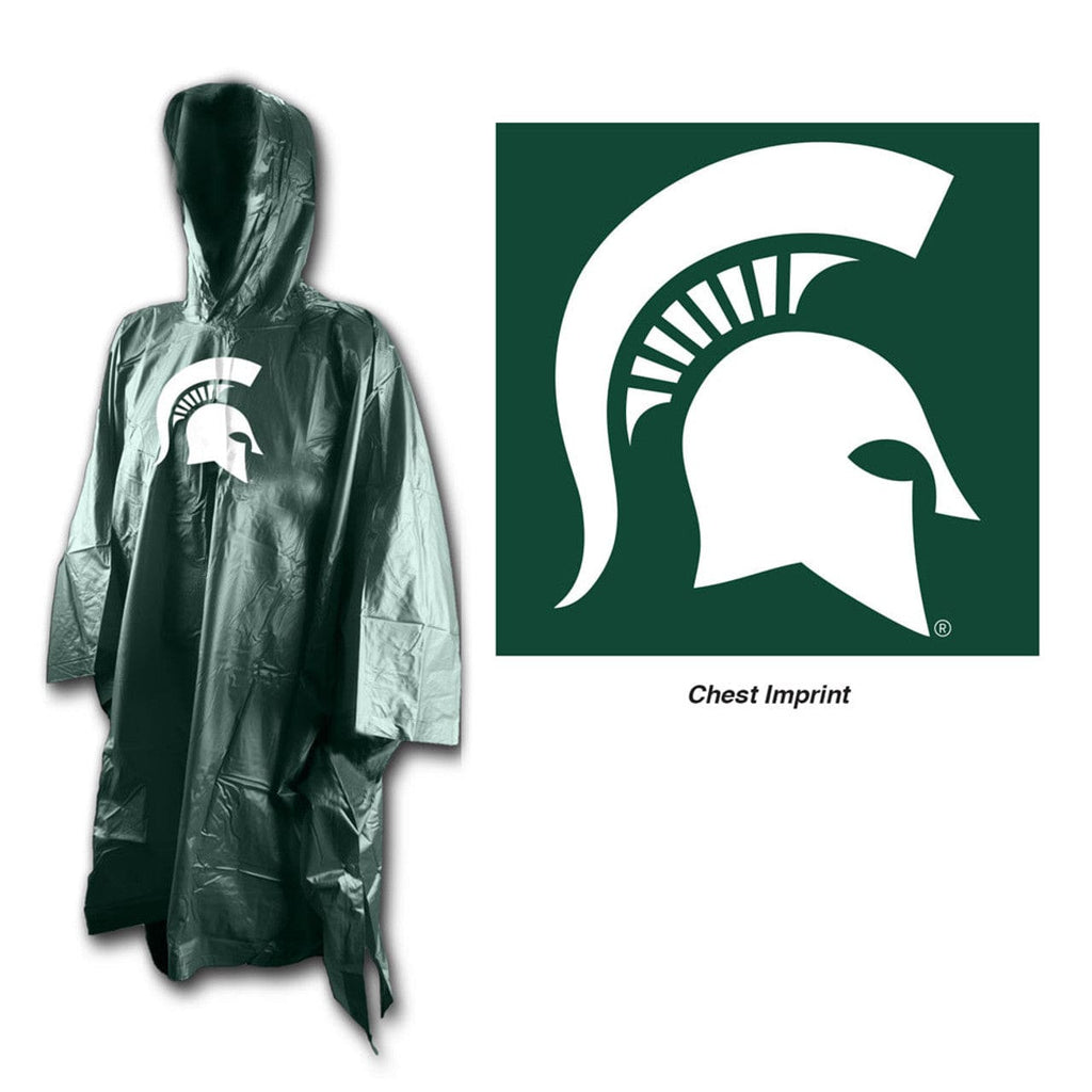 Rain Ponchos Michigan State Spartans Rain Poncho 099606253330