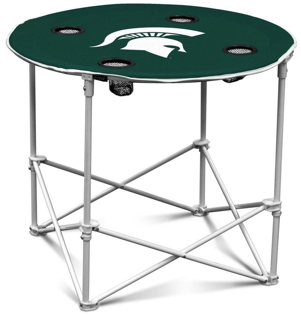 Tables Round Michigan State Spartans Round Tailgate Table 806293172314