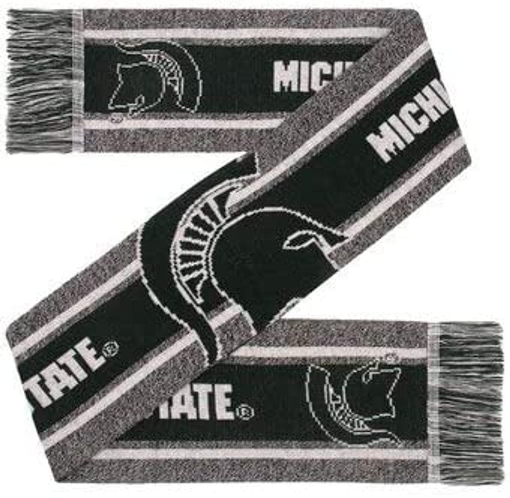 Scarf Big Logo Style Michigan State Spartans Scarf Big Logo Wordmark Gray 192797916562