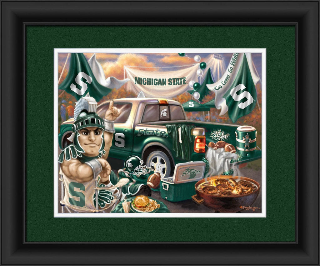 Sign 15x18 Tailgate Michigan State Spartans Tailgate Print 15"x18" 848655051035