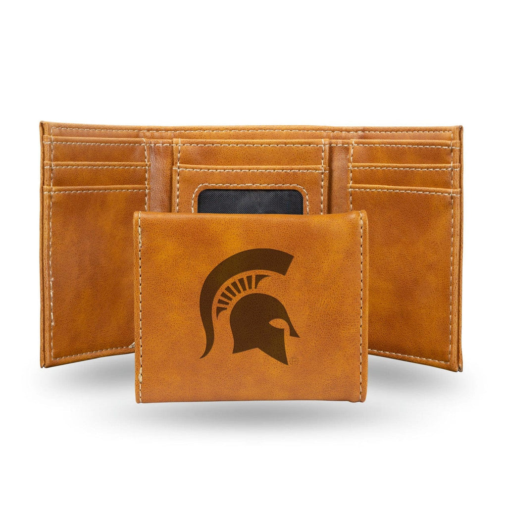 Wallets Michigan State Spartans Wallet Trifold Laser Engraved 767345897398