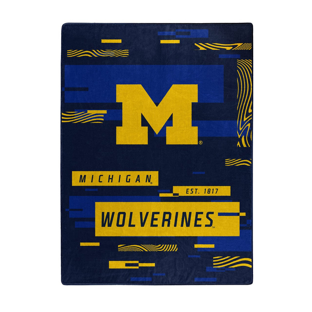 Blankets Michigan Wolverines Blanket 60x80 Raschel Digitize Design 190604332246