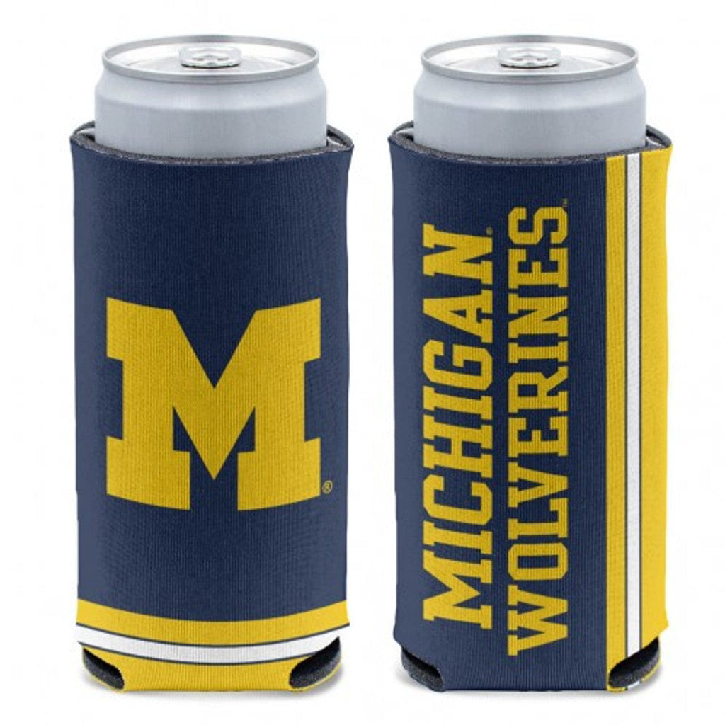 Slim Can Coolers Michigan Wolverines Can Cooler Slim Can Design 194166085640