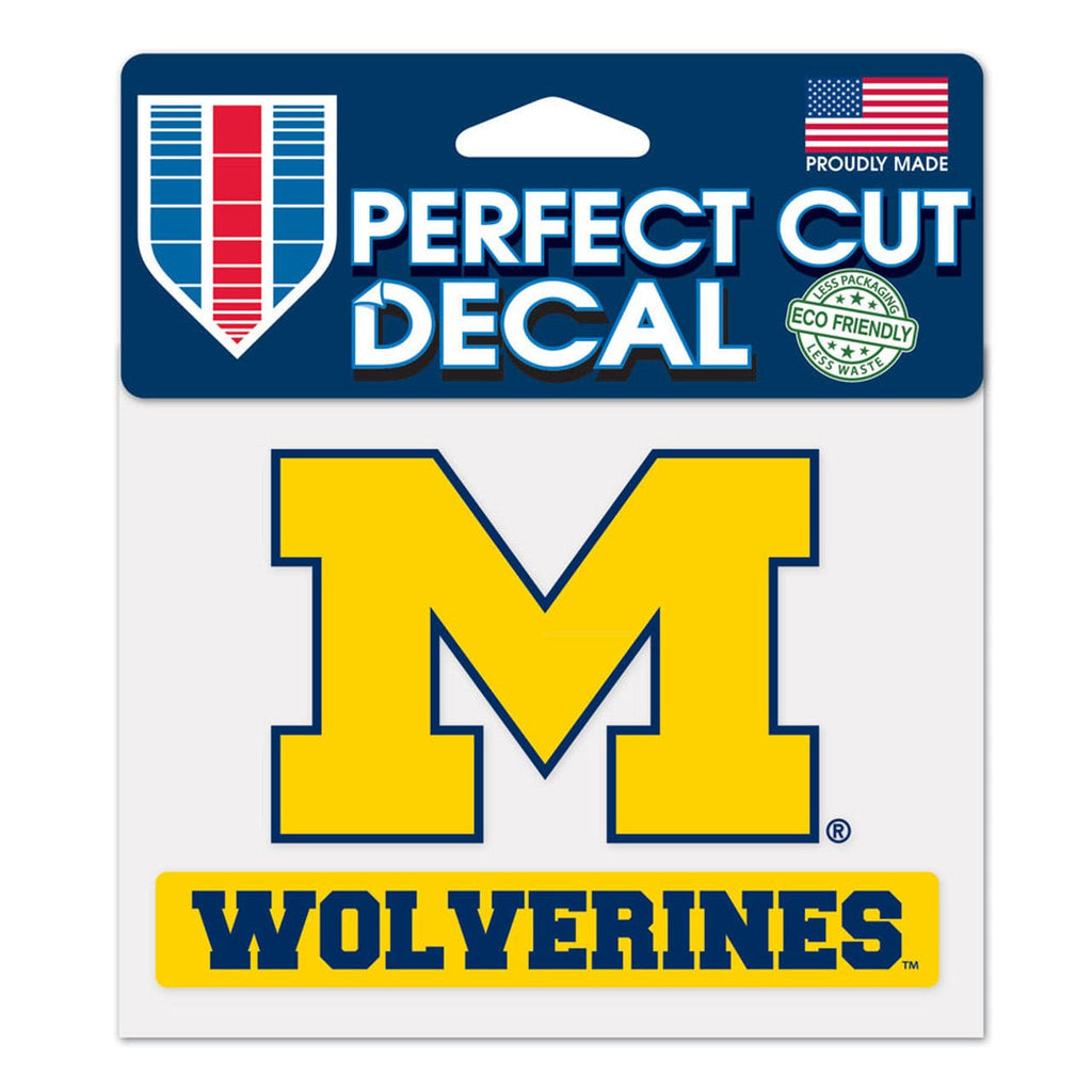 Decal 4.5x5.75 Perfect Cut Color Michigan Wolverines Decal 4.5x5.75 Perfect Cut Color 032085381514