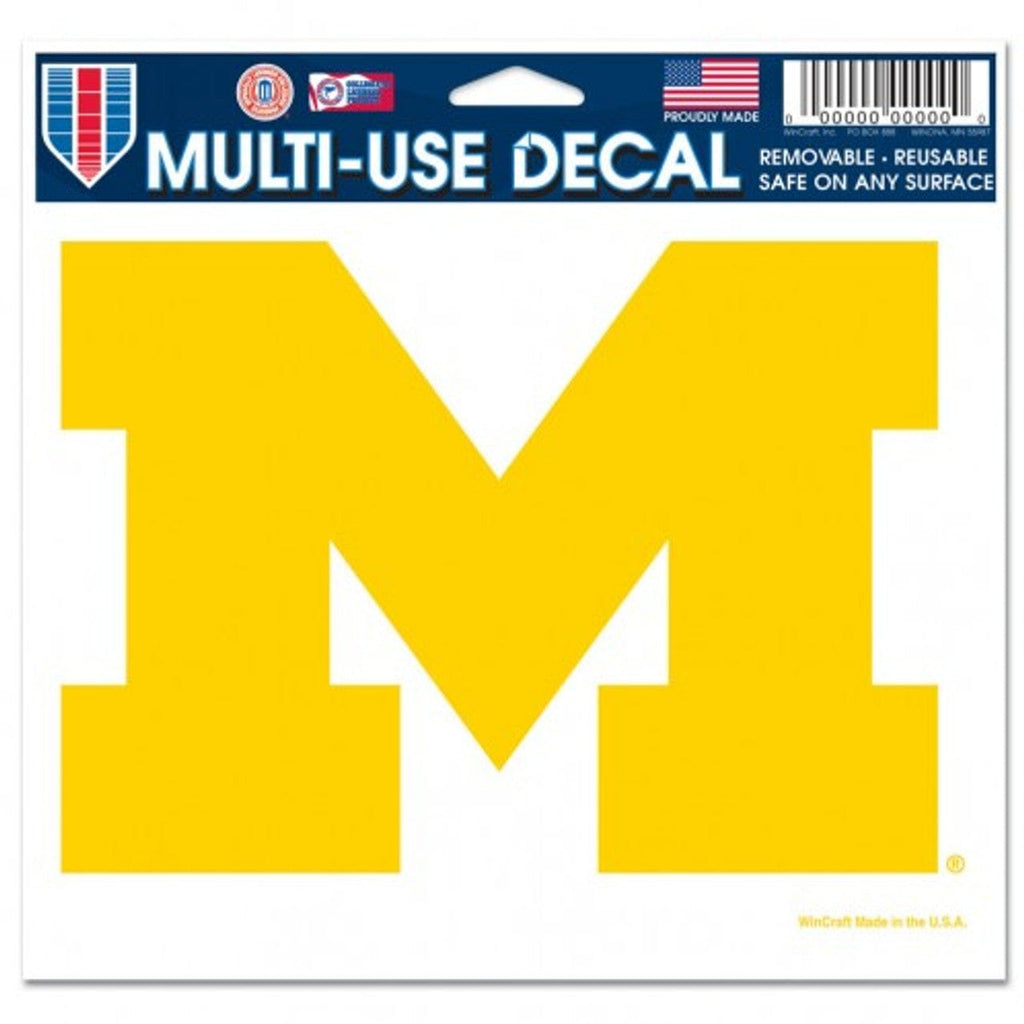 Decal 5x6 Multi Use Color Michigan Wolverines Decal 5x6 Ultra Color 032085202345