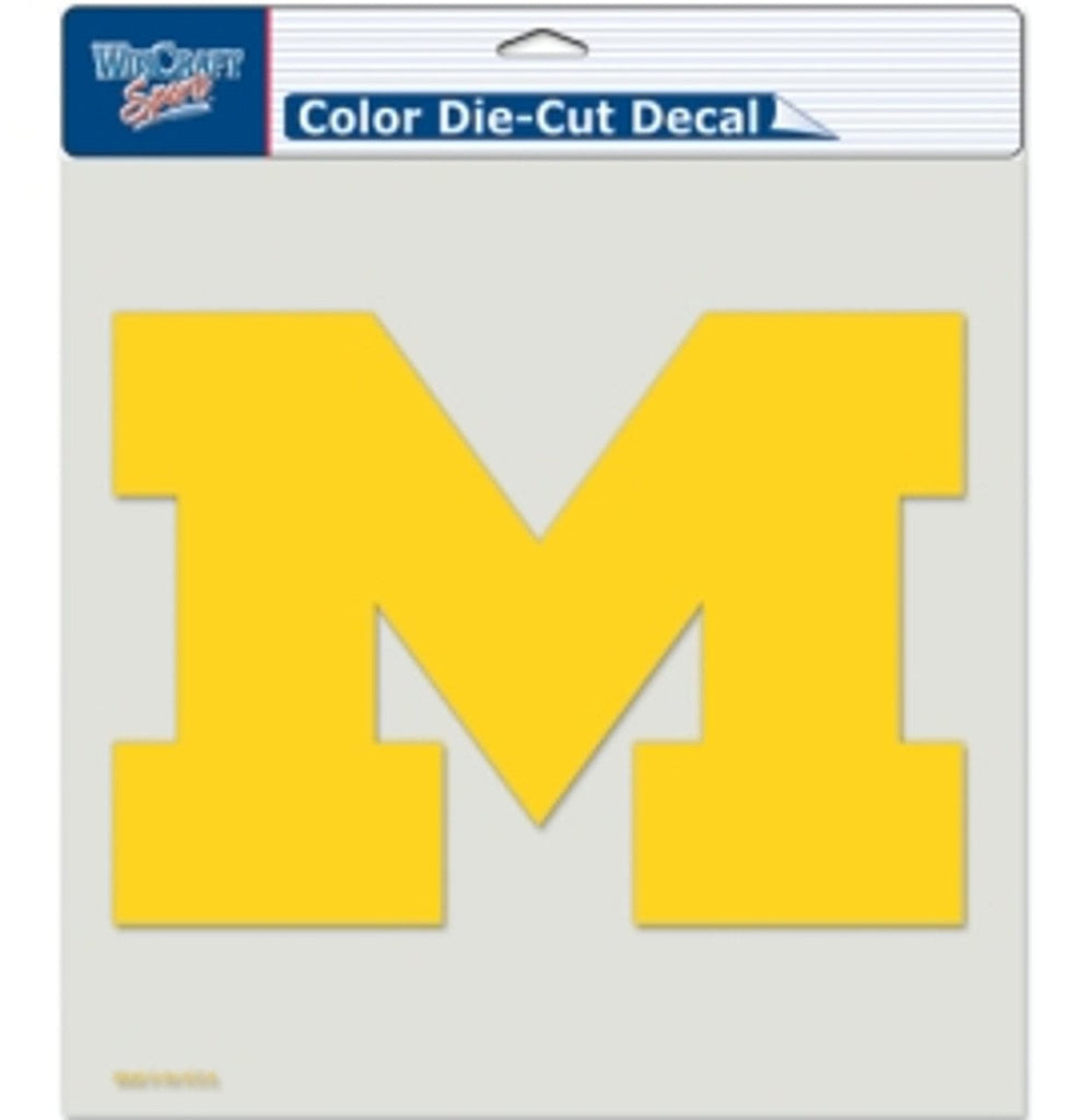 Decal 8x8 Perfect Cut Color Michigan Wolverines Decal 8x8 Die Cut Color 032085803351