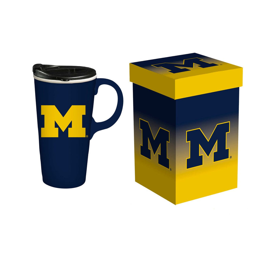 Boxed Travel Latte Michigan Wolverines Drink 17oz Travel Latte Boxed 801946006589