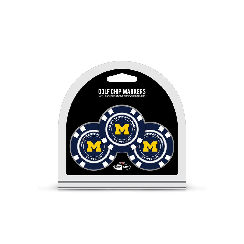 Golf Chip with Marker 3 Pack Michigan Wolverines Golf Chip with Marker 3 Pack 637556222886
