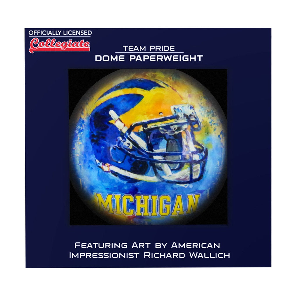 Paperweight Domed Michigan Wolverines Paperweight Domed 810079446599
