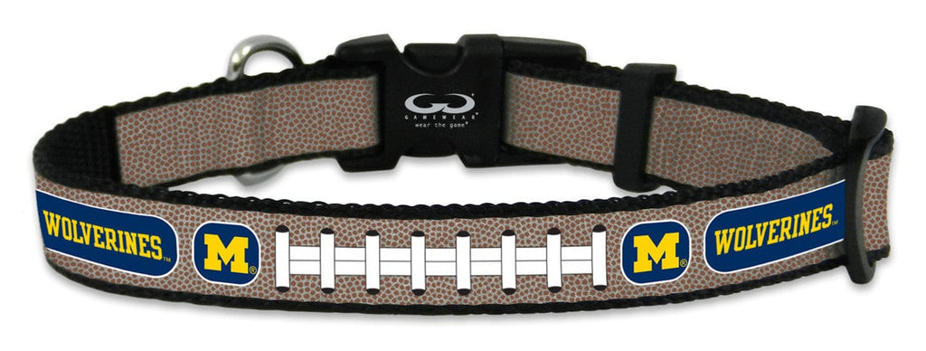 Michigan Wolverines Michigan Wolverines Pet Collar Reflective Football Size Toy CO 844214070363