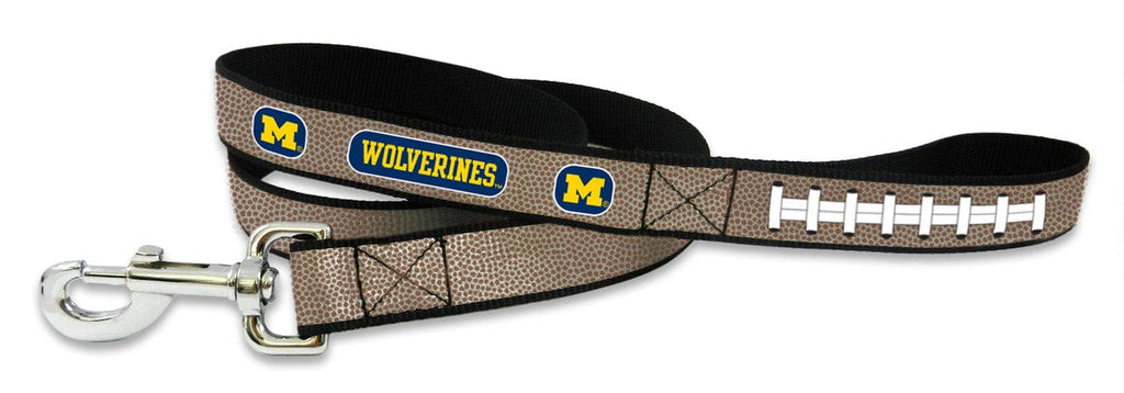 Michigan Wolverines Michigan Wolverines Pet Leash Reflective Football Size Large CO 844214068339