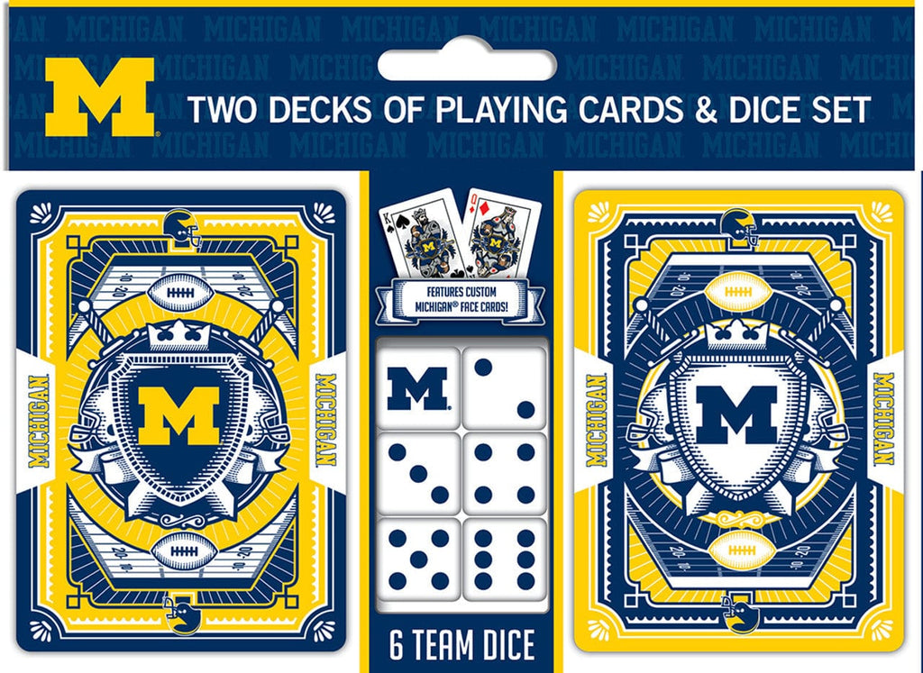 Playing Cards and Dice Set Michigan Wolverines Playing Cards and Dice Set 705988013393