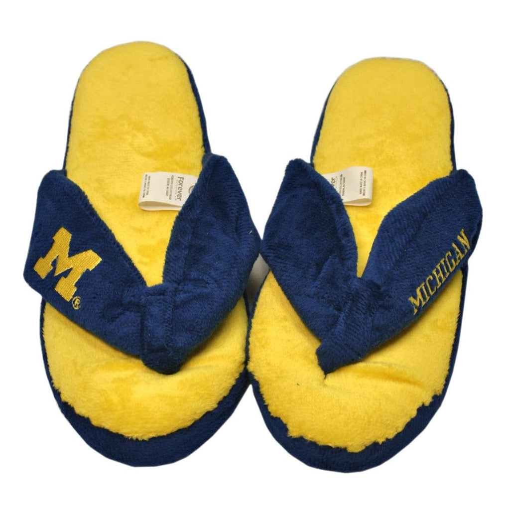Michigan Wolverines Michigan Wolverines Slippers - Womens Thong Flip Flop (12 pc case)  CO 884966226458