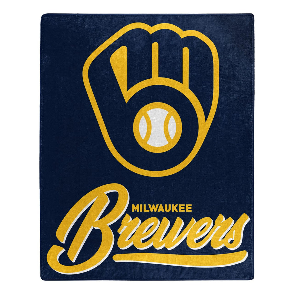 Blankets 50x60 Raschel Milwaukee Brewers Blanket 50x60 Raschel Signature Design 190604269337