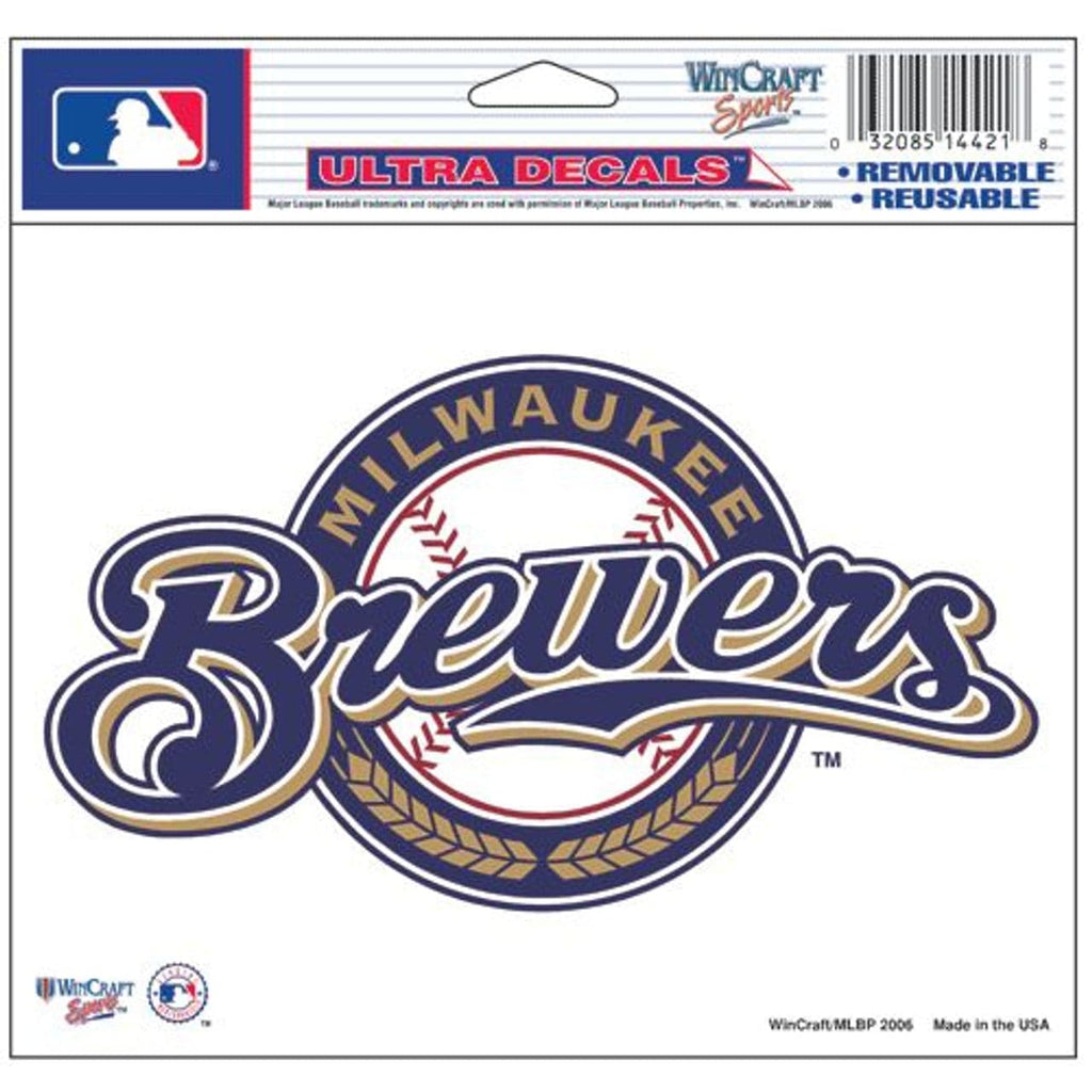 Decal 5x6 Multi Use Color Milwaukee Brewers Decal 5x6 Multi Use Color 032085144218