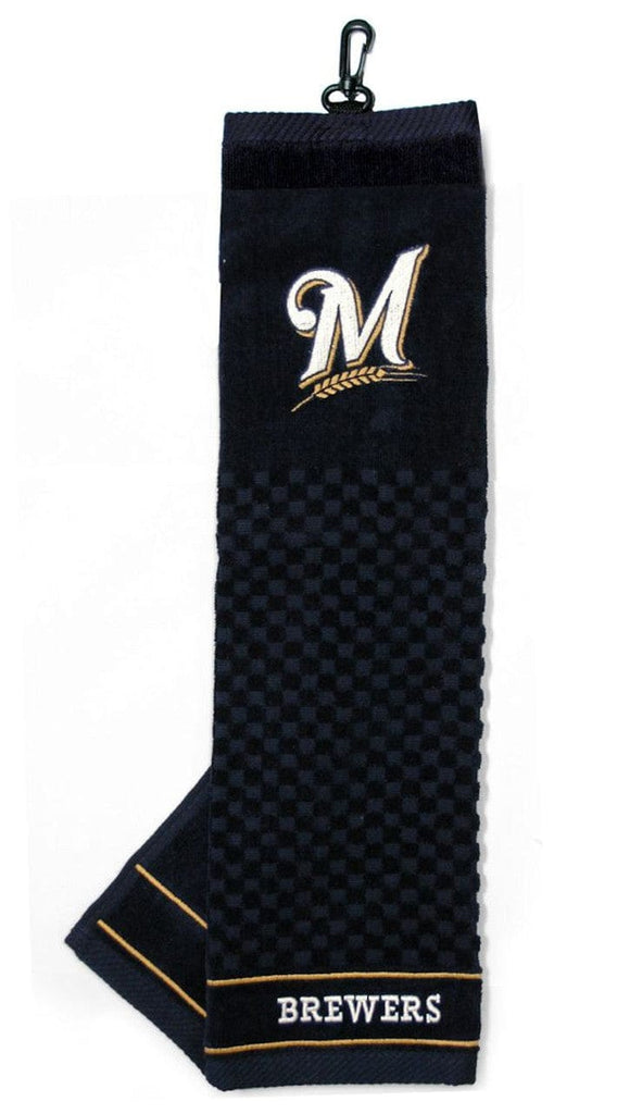 Golf Towel 16x22 Embroidered Milwaukee Brewers Golf Towel 16x22 Embroidered 637556965103