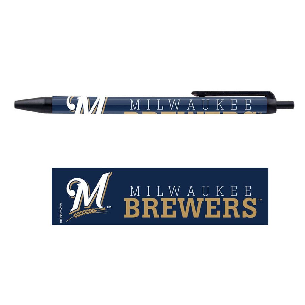 Pens Click Style 5 Pack Milwaukee Brewers Pens 5 Pack 032085656940