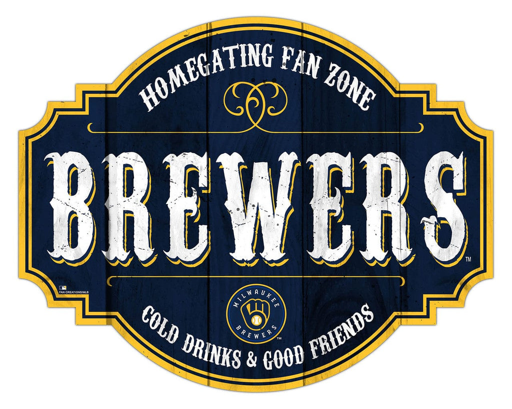 Signs Milwaukee Brewers Sign Wood 12 Inch Homegating Tavern 878461185372