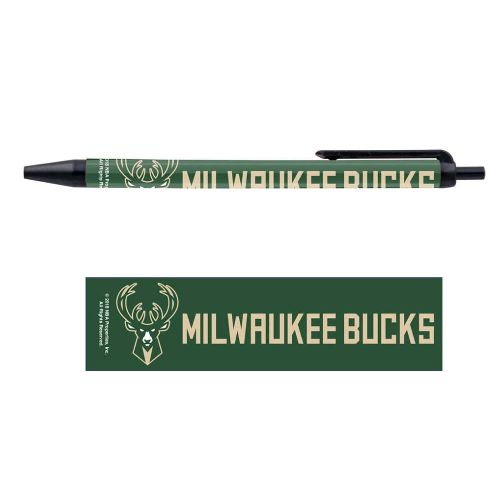 Pens Click Style 5 Pack Milwaukee Bucks Pens 5 Pack 032085661456