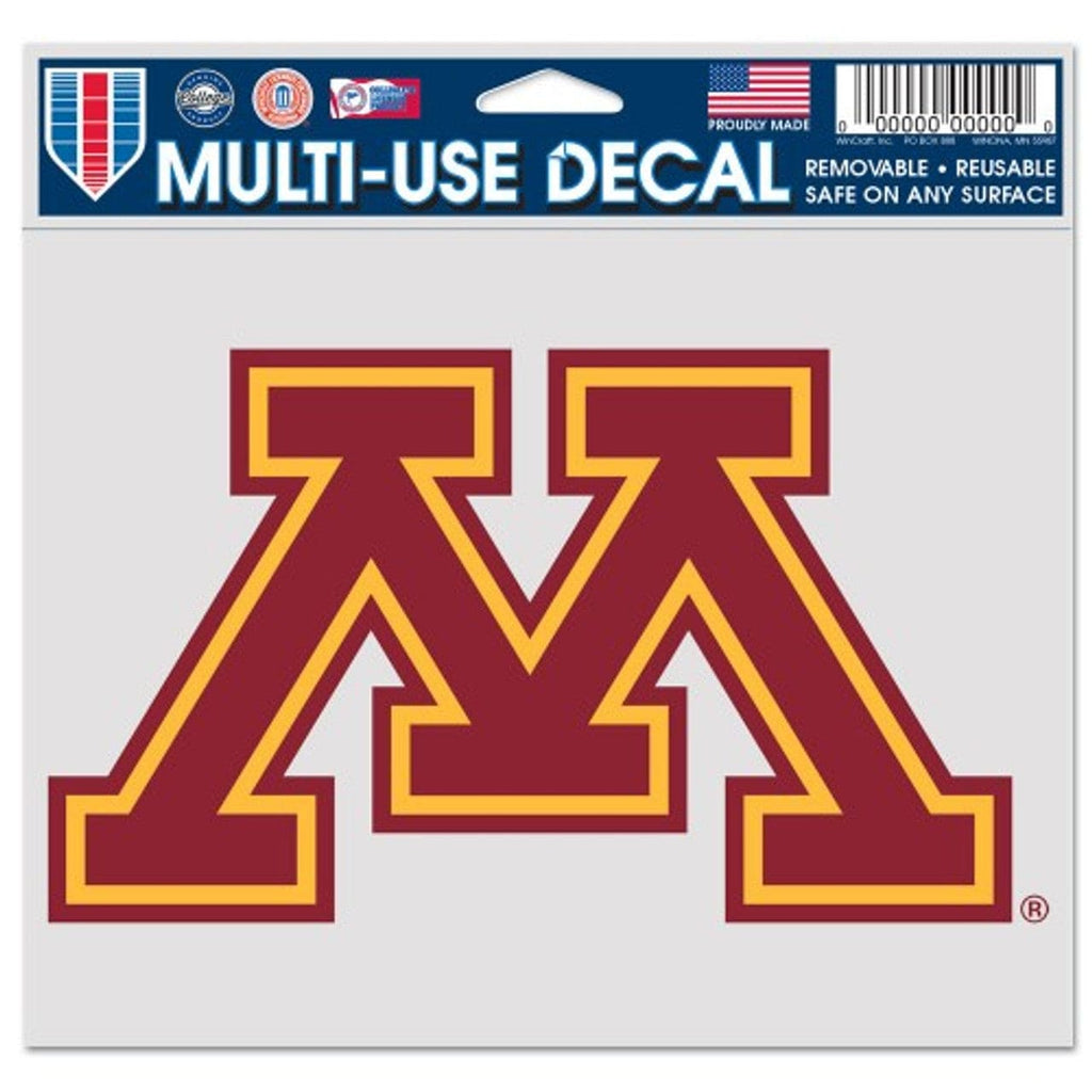 Decal 5x6 Multi Use Color Minnesota Golden Gophers Decal 5x6 Multi Use Color 032085202314