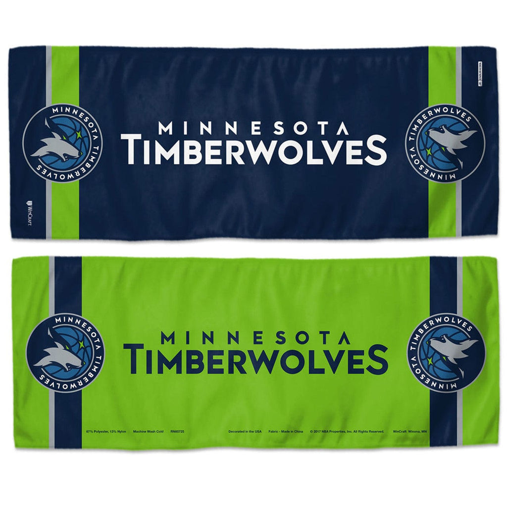 Towel Cooling Minnesota Timberwolves Cooling Towel 12x30 - Special Order 099606236227