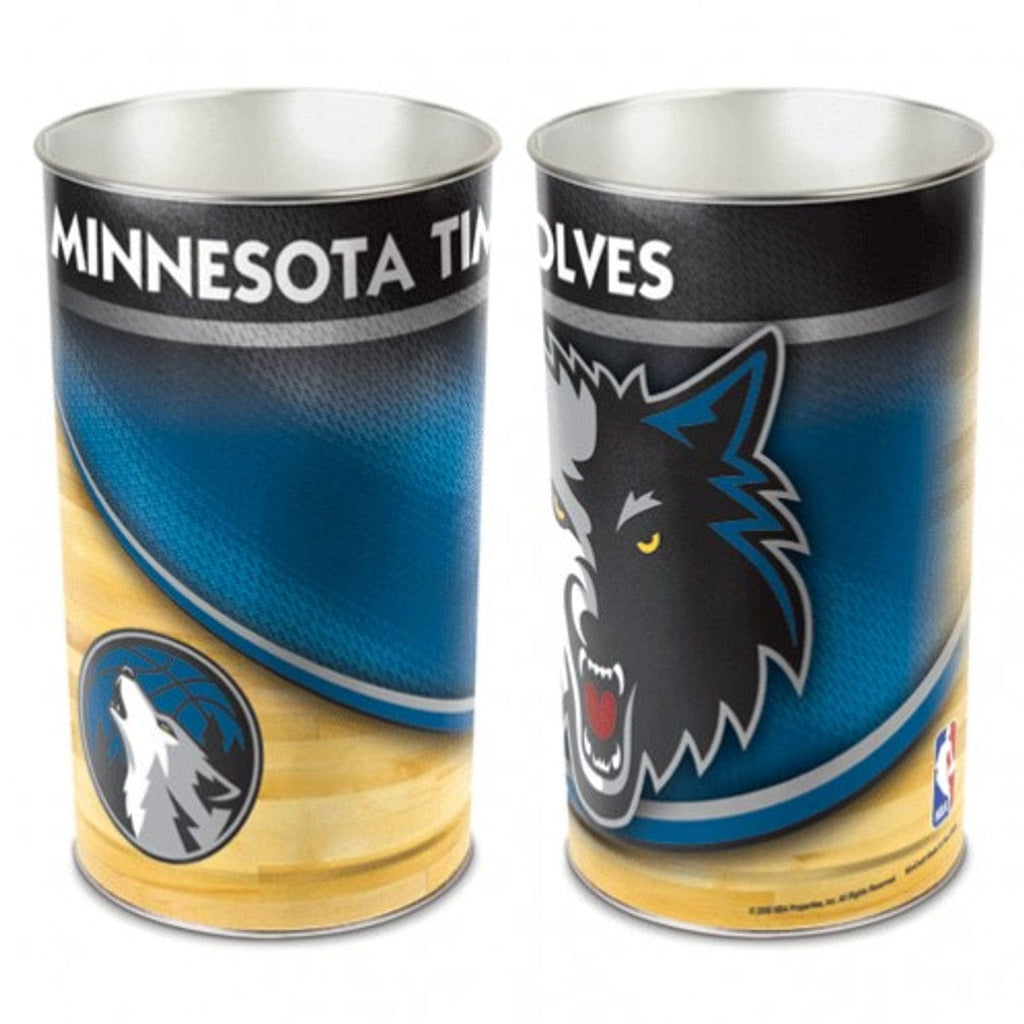 Wastebasket Minnesota Timberwolves Wastebasket 15 Inch - Special Order 010943800810