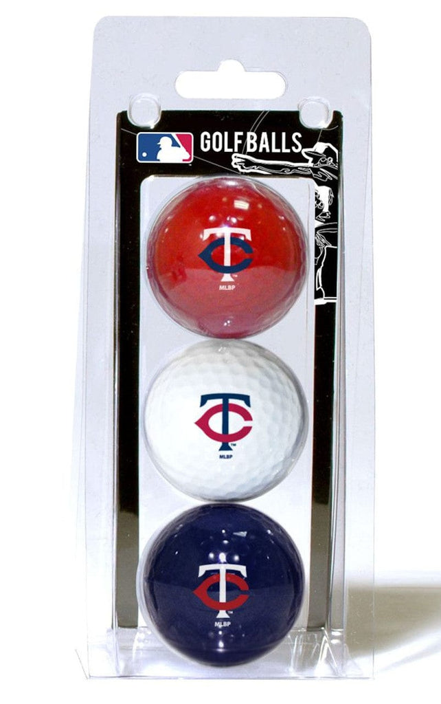 Golf Balls 3 Pack Minnesota Twins 3 Pack of Golf Balls 637556966056