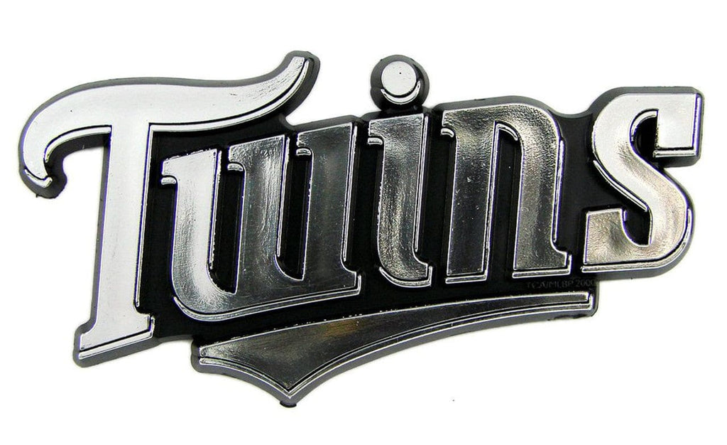 Auto Emblem Chrome Minnesota Twins Auto Emblem Silver Chrome 681620531770