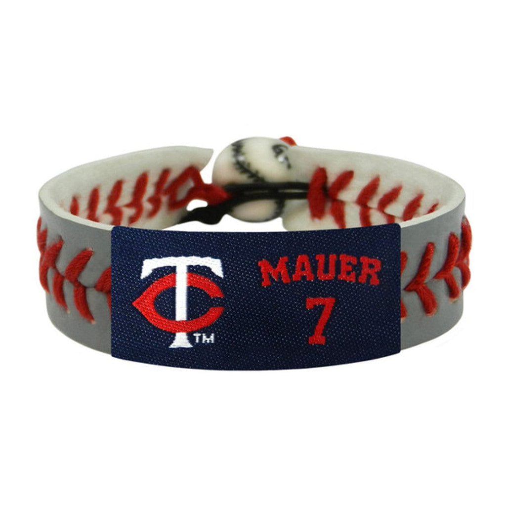 Minnesota Twins Minnesota Twins Bracelet Team Color Baseball Gray Joe Mauer CO 844214043985