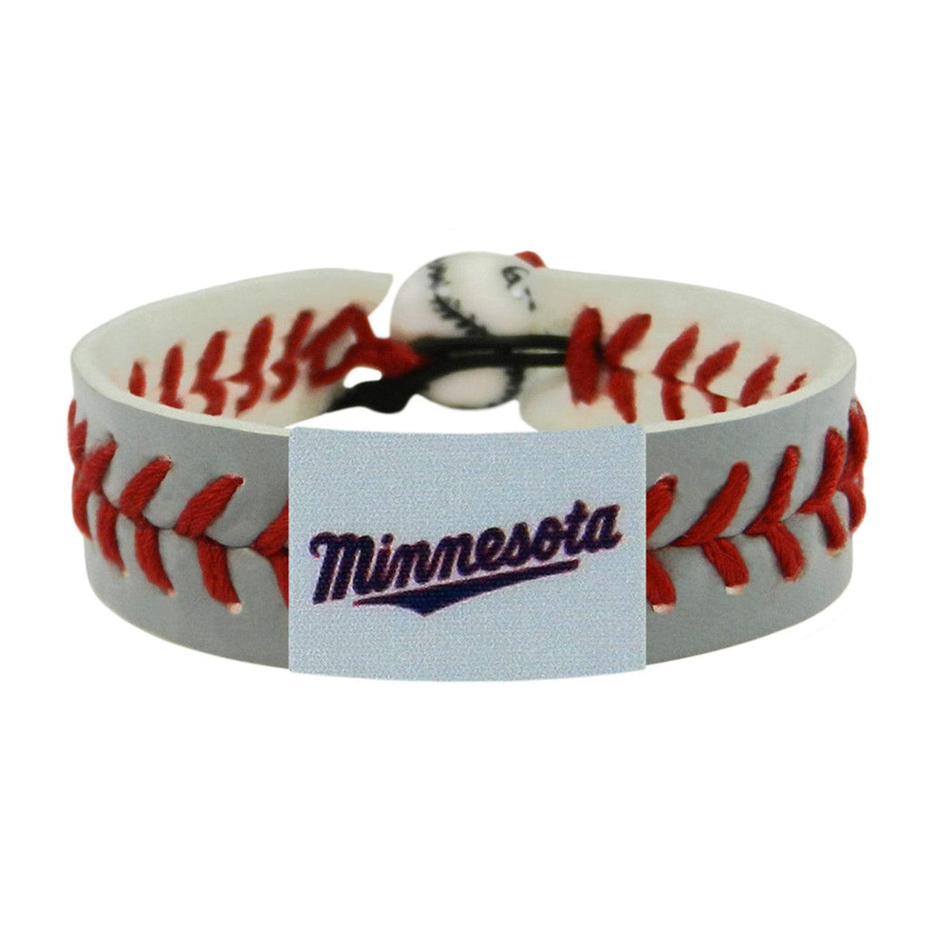 Minnesota Twins Minnesota Twins Bracelet Team Color Baseball Minnesota Script Logo Gray CO 844214043459