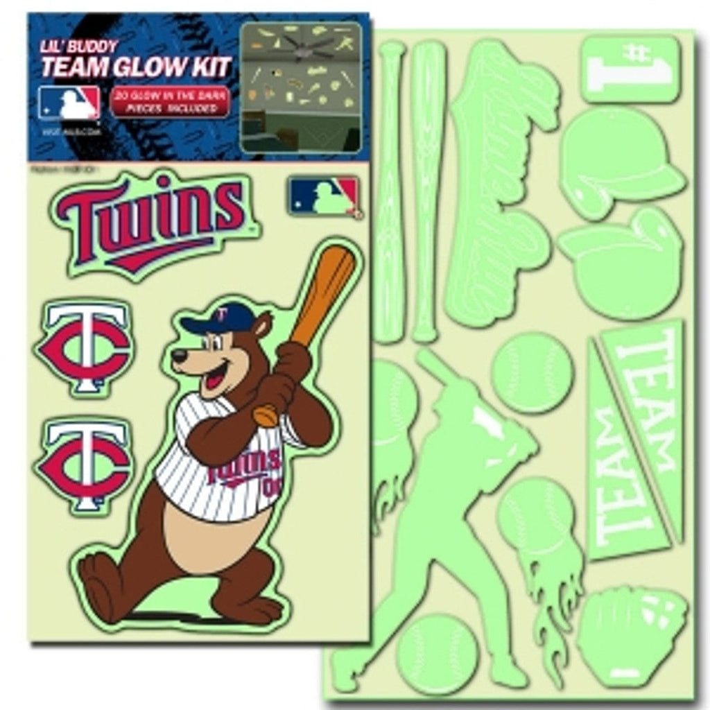 Decal Lil Buddy Glow in the Dark Minnesota Twins Decal Lil Buddy Glow in the Dark Kit 681620250177