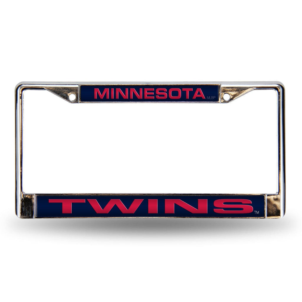 License Frame Chrome Minnesota Twins Laser Cut Chrome License Plate Frame 094746402846