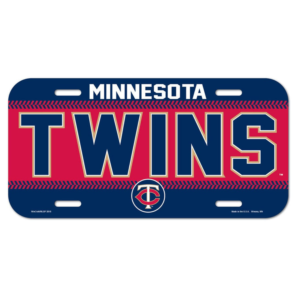 License Plate Plastic Minnesota Twins License Plate Plastic 032085869005