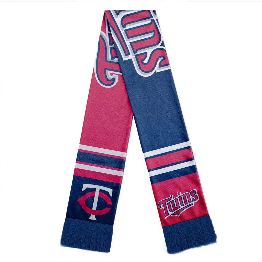 Scarf Colorblock Big Logo Style Minnesota Twins Scarf Colorblock Big Logo Design 191418968829