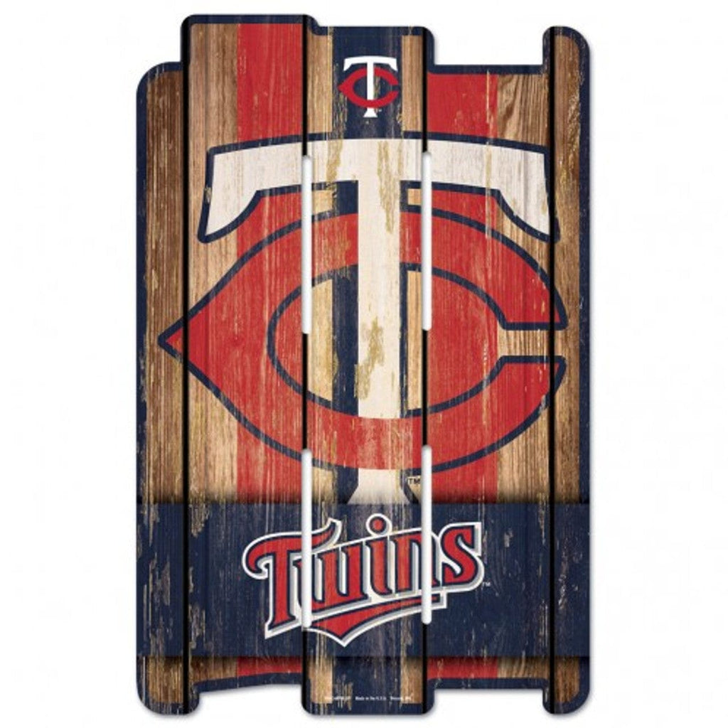 Sign 11x17 Fence Minnesota Twins Sign 11x17 Wood Fence Style 032085018809