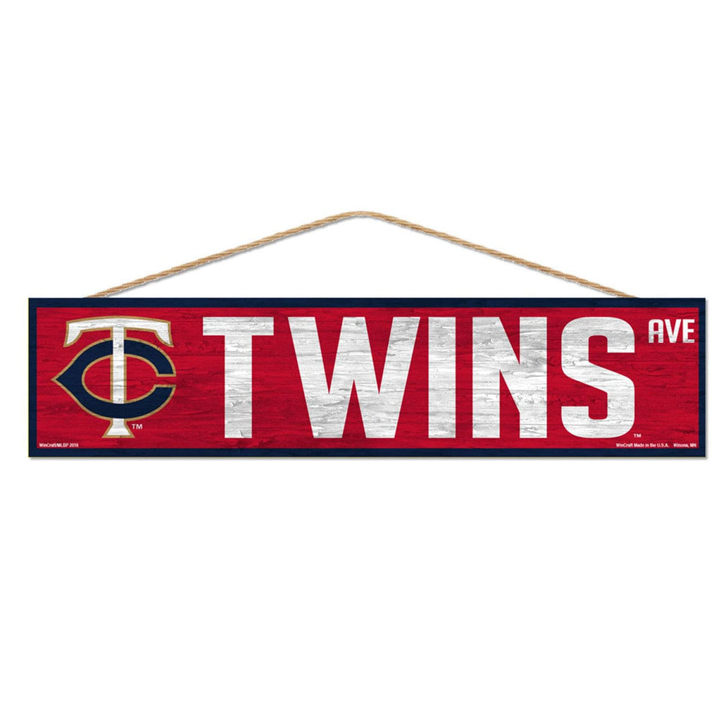Sign 4x17 Avenue Minnesota Twins Sign 4x17 Wood Avenue Design 032085963215