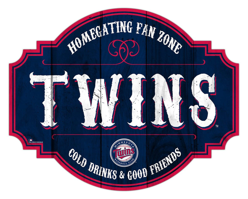 Signs Minnesota Twins Sign Wood 12 Inch Homegating Tavern 878461185594
