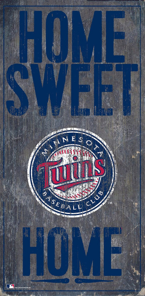 Minnesota Twins Minnesota Twins Sign Wood 6x12 Home Sweet Home Design 878460247385