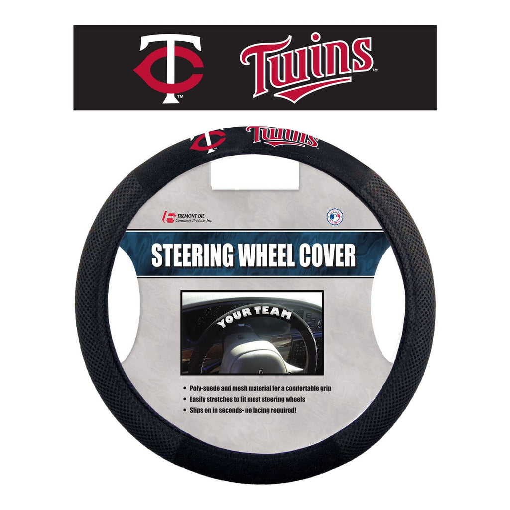 Pending Image Upload Minnesota Twins Steering Wheel Cover Mesh Style CO 23245685092