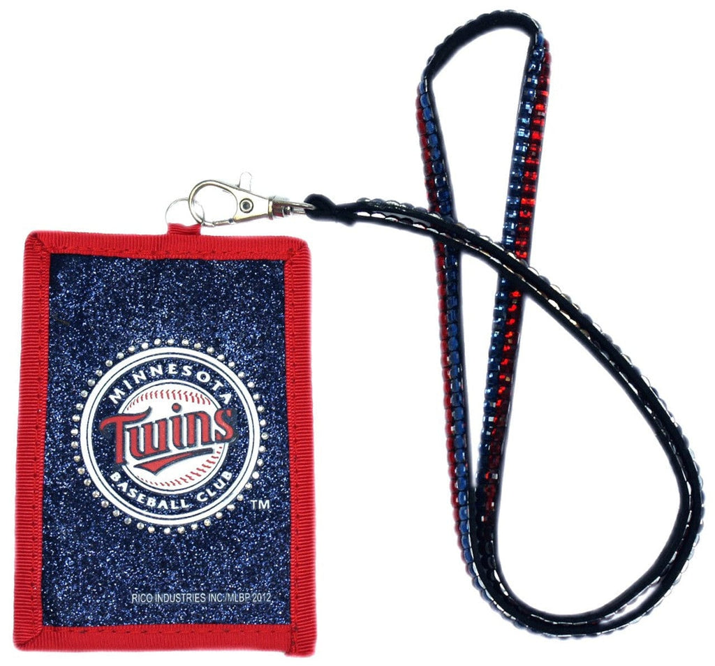 Wallet Beaded Lanyard Style Minnesota Twins Wallet Beaded Lanyard Style 094746541316