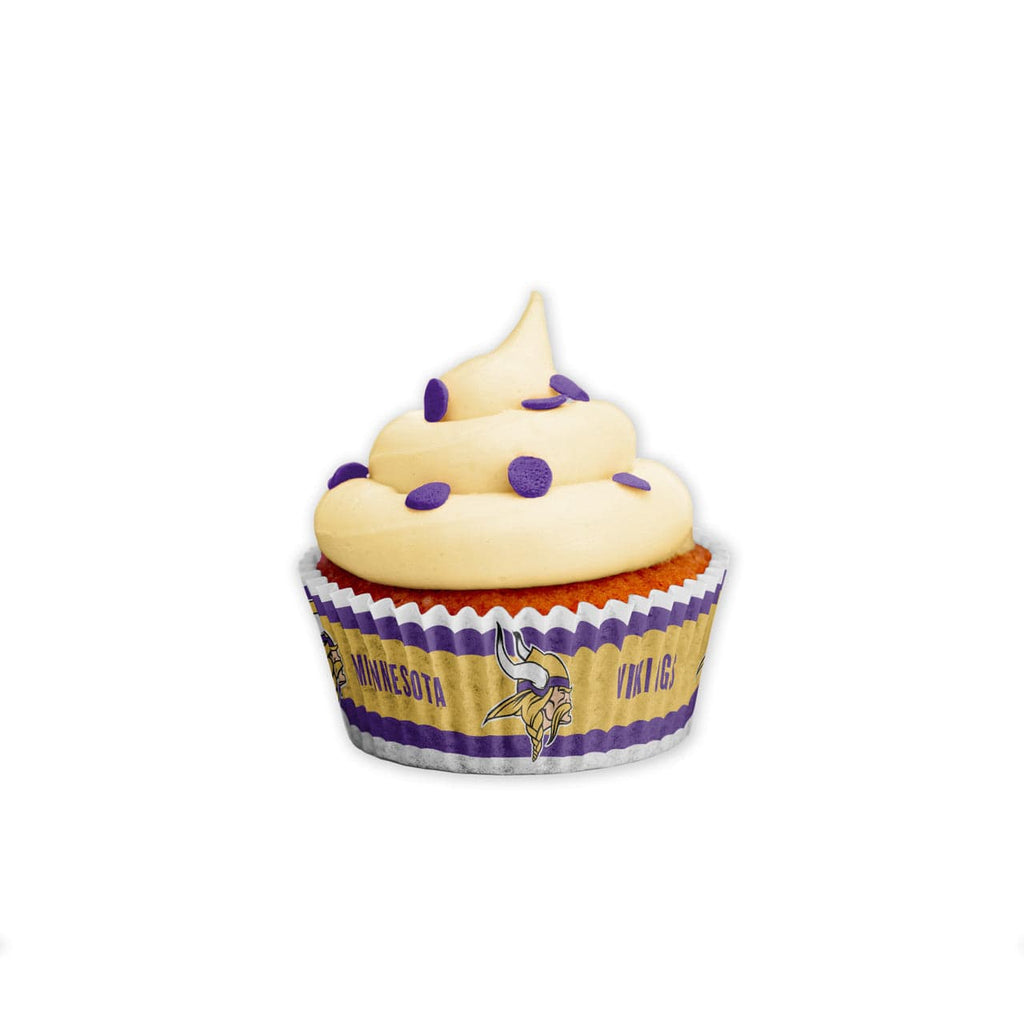 Baking Cups Minnesota Vikings Baking Cups Large 50 Pack 771831272187