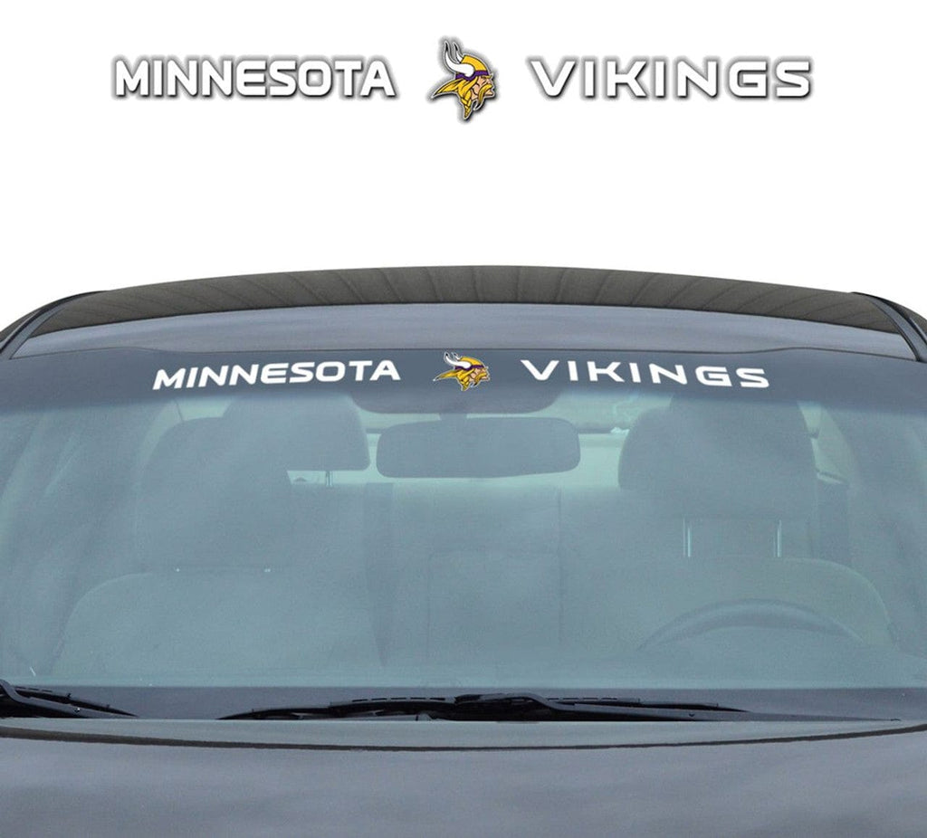 Decal 35x4 Windshield Style Minnesota Vikings Decal 35x4 Windshield 681620802177